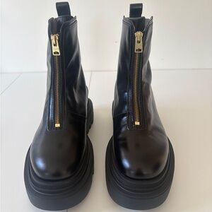 All Saints Black Leather Othello Boots